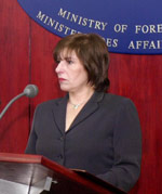 Macedonian Minister of Foreign Affairs Ilinka Mitreva